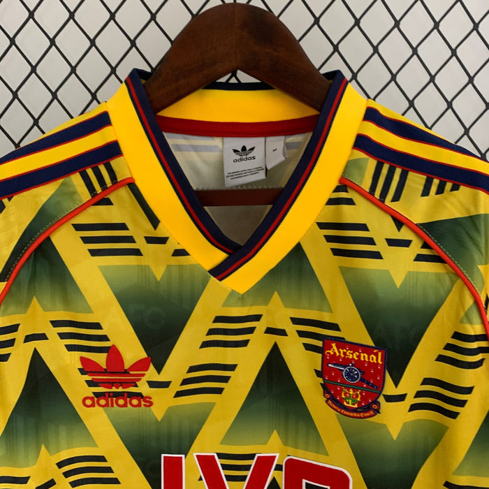 Camiseta Arsenal 199193 Visita  Manga larga Retro