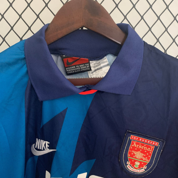 Camiseta Arsenal 199596 Visita  Manga larga Retro