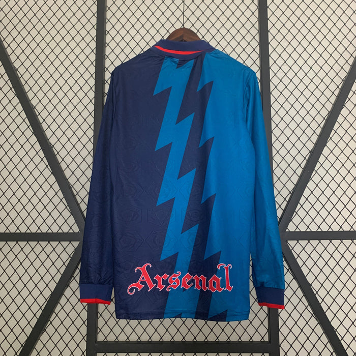 Camiseta Arsenal 199596 Visita  Manga larga Retro