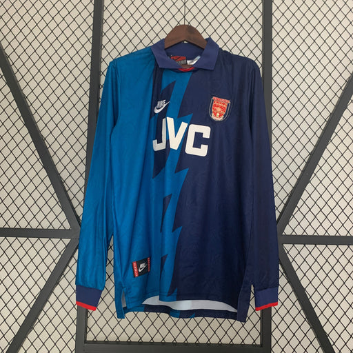 Camiseta Arsenal 199596 Visita  Manga larga Retro