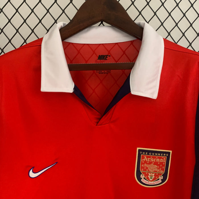 Camiseta Arsenal 199899 Local  Manga larga Retro