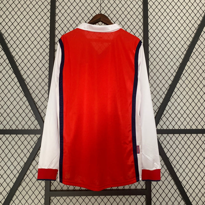 Camiseta Arsenal 199899 Local  Manga larga Retro