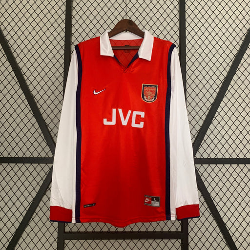 Camiseta Arsenal 199899 Local  Manga larga Retro