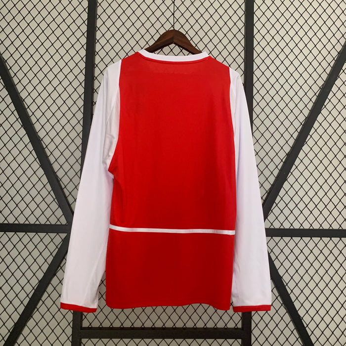 Camiseta Arsenal 200204 Local  Manga larga Retro