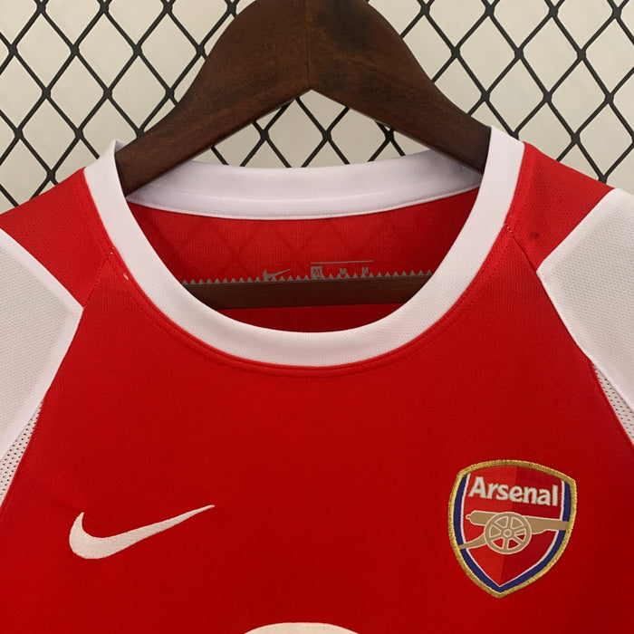 Camiseta Arsenal 200204 Local  Manga larga Retro