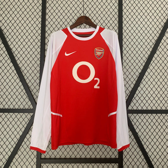 Camiseta Arsenal 200204 Local  Manga larga Retro