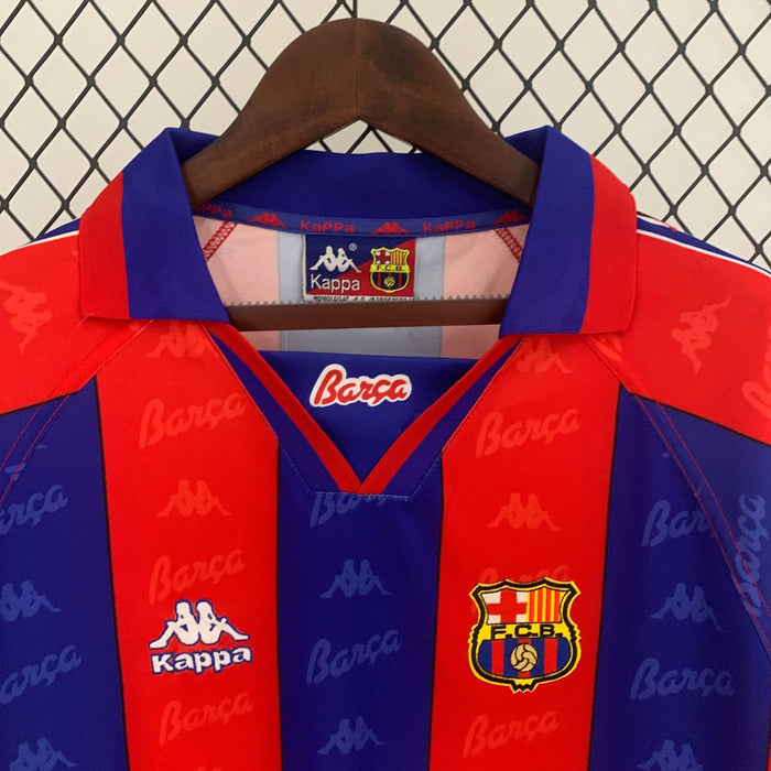 Camiseta Barcelona 199696 Local  Manga larga Retro