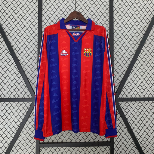 Camiseta Barcelona 199696 Local  Manga larga Retro