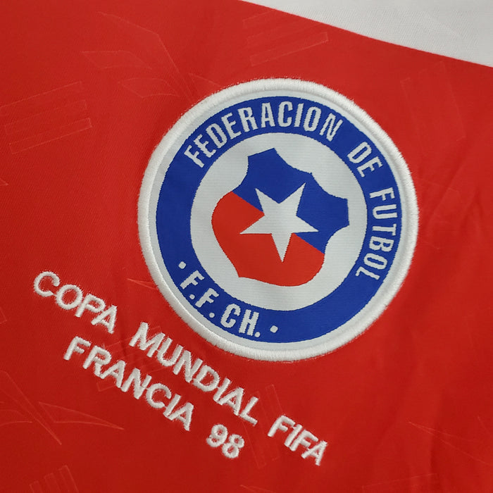 Camiseta Chile mundial 1998 Local  Retro