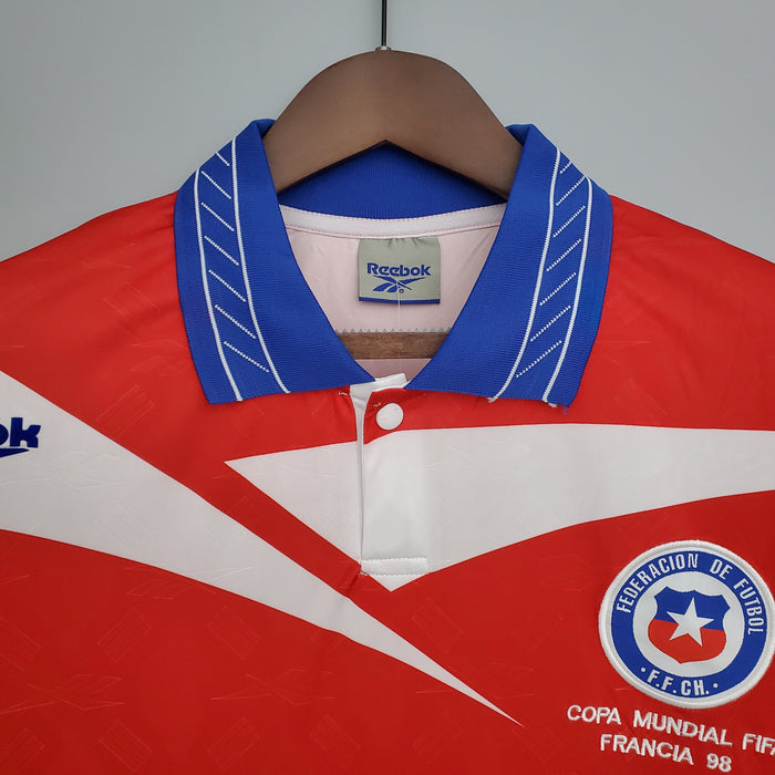 Camiseta Chile mundial 1998 Local  Retro