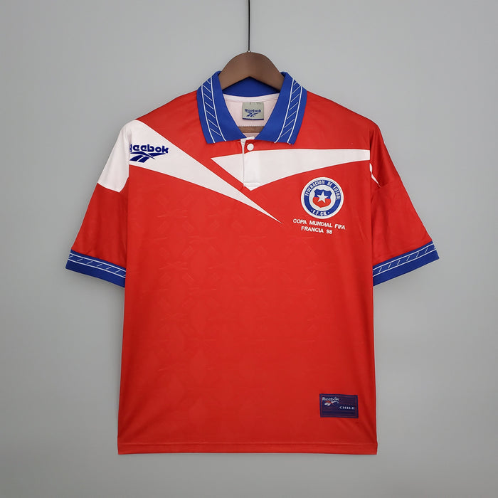 Camiseta Chile mundial 1998 Local  Retro