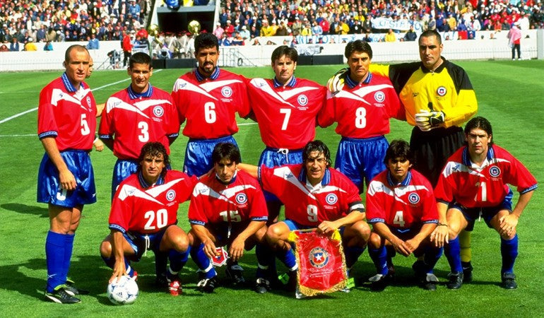 Camiseta Chile mundial 1998 Local  Retro