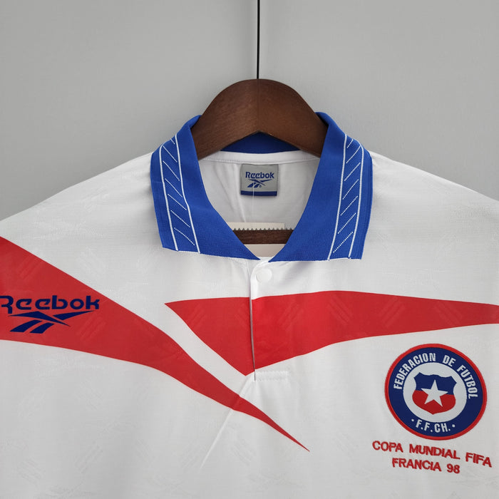 Camiseta Chile mundial 1998 Visitante Retro