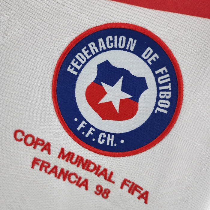 Camiseta Chile mundial 1998 Visitante Retro