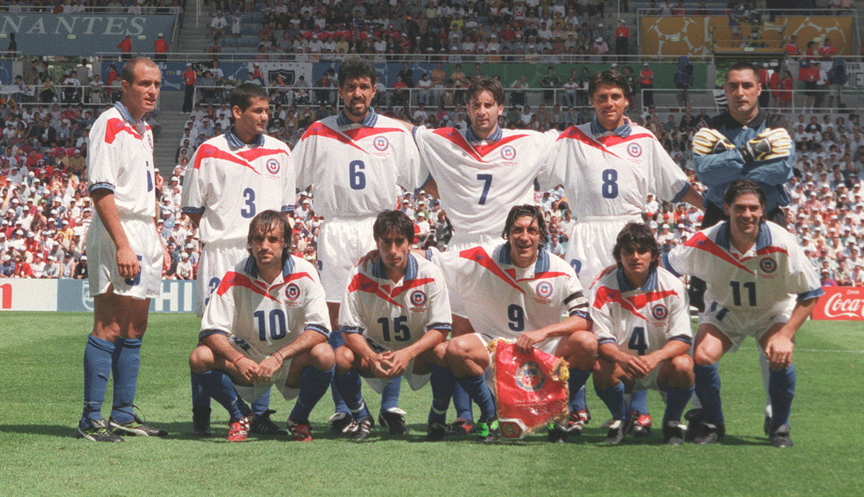 Camiseta Chile mundial 1998 Visitante Retro