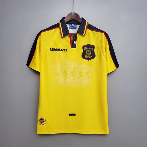 Camiseta Escocia 9698 Amarilla  Retro