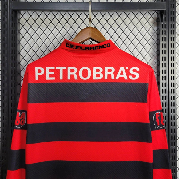 Camiseta Flamengo 199495 Local  Manga larga Retro