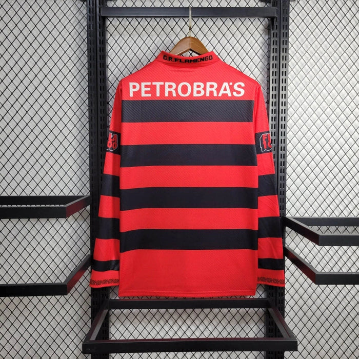 Camiseta Flamengo 199495 Local  Manga larga Retro