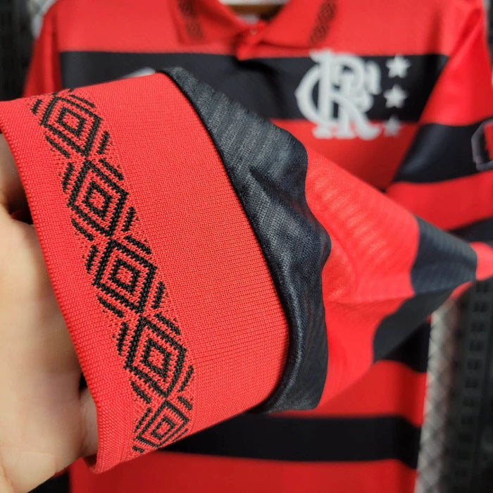 Camiseta Flamengo 199495 Local  Manga larga Retro