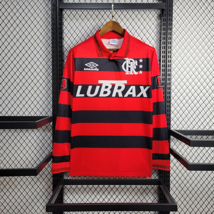 Camiseta Flamengo 199495 Local  Manga larga Retro