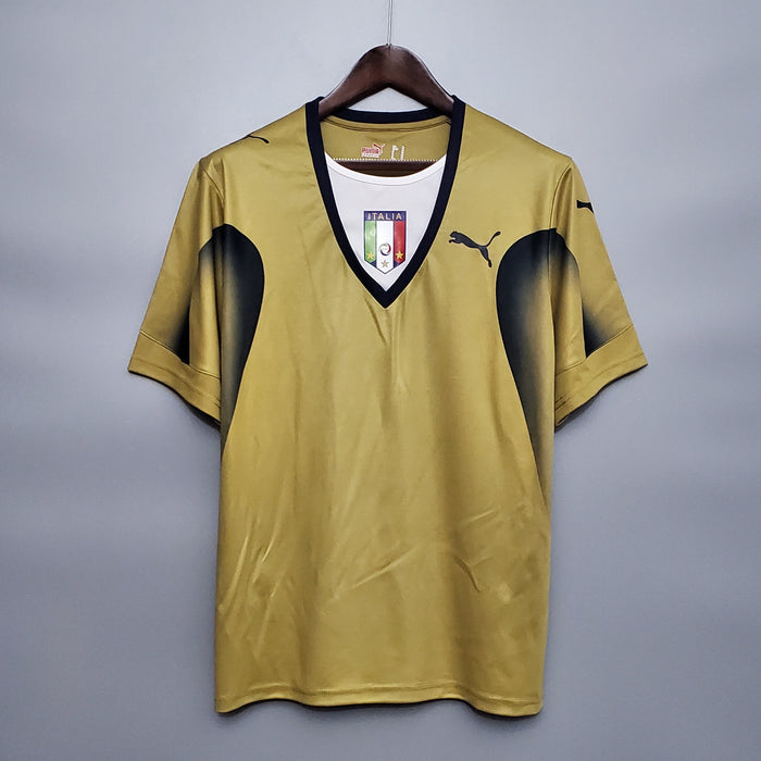 Camiseta Italia Arquero 2006 Dorada  Retro