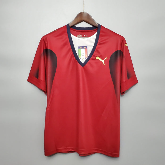 Camiseta Italia Arquero 2006 Roja  Retro