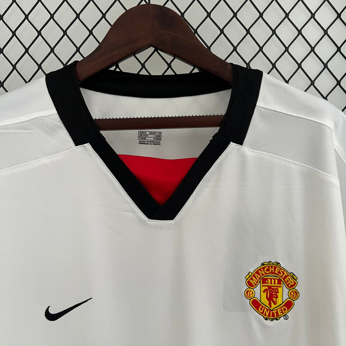 Camiseta Manchester Unite 200203 Visita  Retro