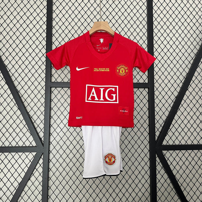 Conjunto niños Manchester United Local 200809  Retro