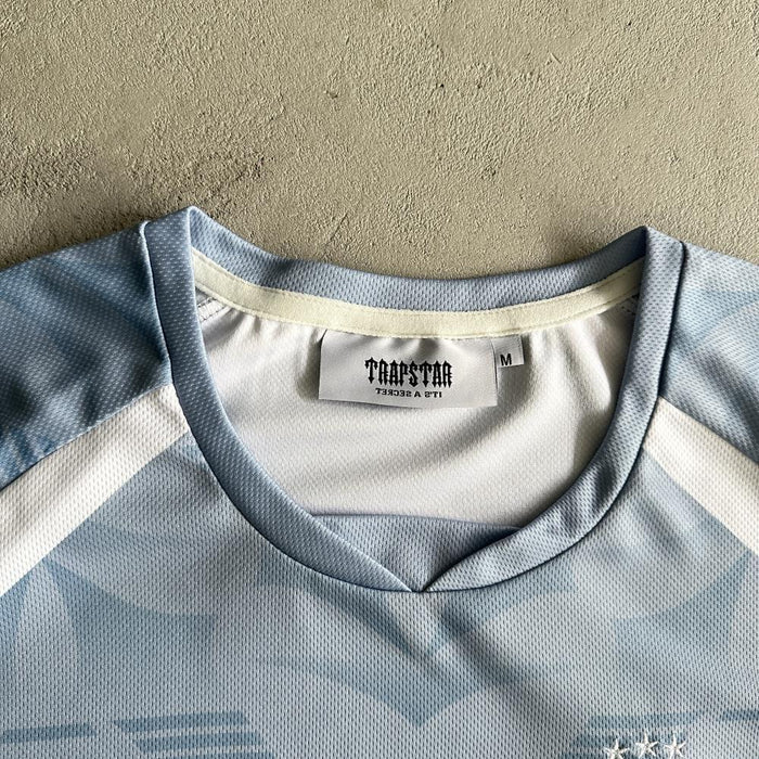 football t shirts-greysea blue