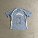 football t shirts-greysea blue